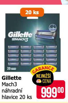 GILLETTE MACH 3 NHRADN HLAVICE