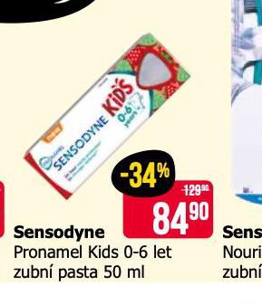 SENSODYNE PRONAMEL KIDS 0+6 LET ZUBN PASTA