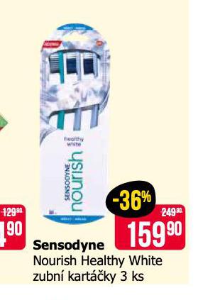 SENSODYNE NOURISH HEALTHY WHITE ZUBN KARTKY