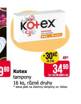 KOTEX TAMPONY