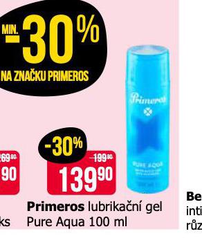 PRIMEROS LUBRIKAN GEL PURE AQUA