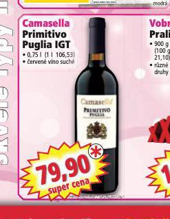 CAMASELLA PRIMITIVO PUGLIA IGT