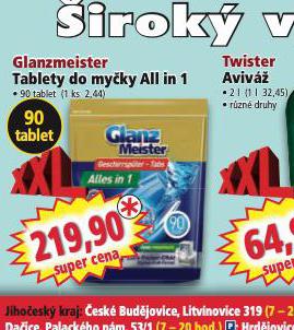 GLANZMEISTER TABLETY DO MYKY ALL IN 1