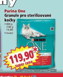 PURINA ONE GRANULE PRO STERILIZOVAN KOKY