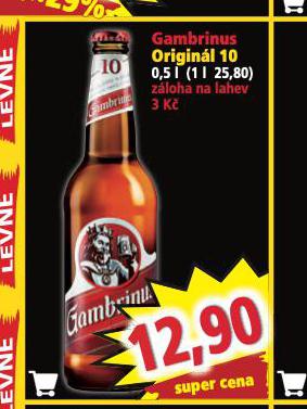 PIVO GAMBRINUS ORIGINL 10