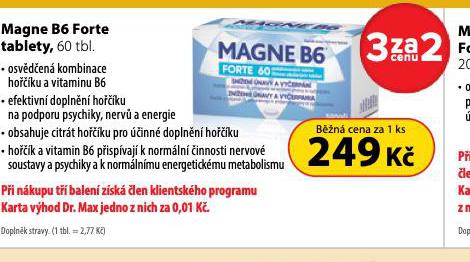 MAGNE B6 FORTE TABLETY