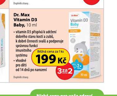 DR. MAX VITAMIN D3 BABY