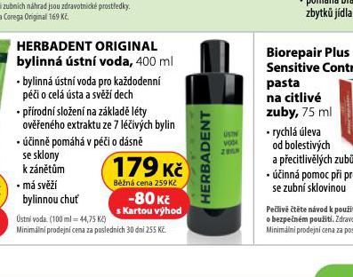 HERBADENT ORIGINAL BYLINN STN VODA