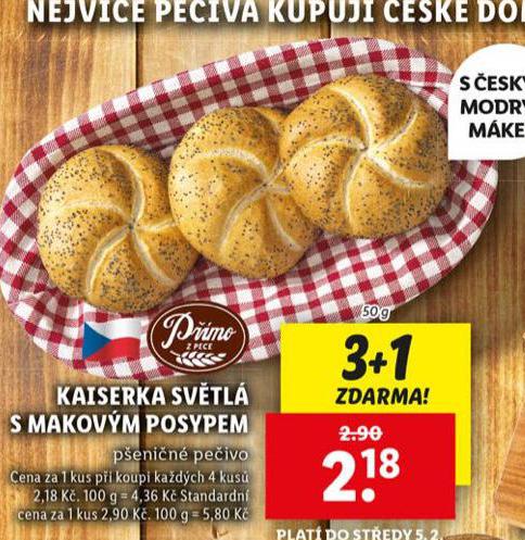 KAISERKA SVTL S MAKOVM POSYPEM