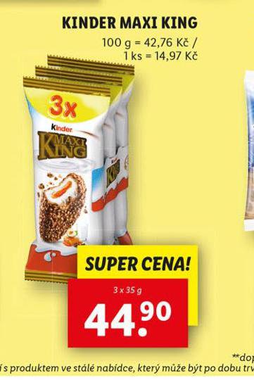 KINDER MAXI KING