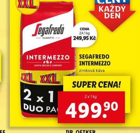 SEGAFREDO INTERMEZZO ZRNKOV KVA