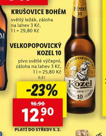 PIVO VELKOPOPOVICK KOZEL 10