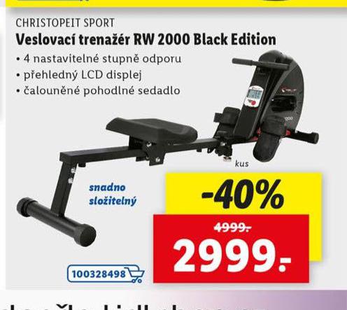 VESLOVAC TRENAR RW 2000 BLACK EDITION