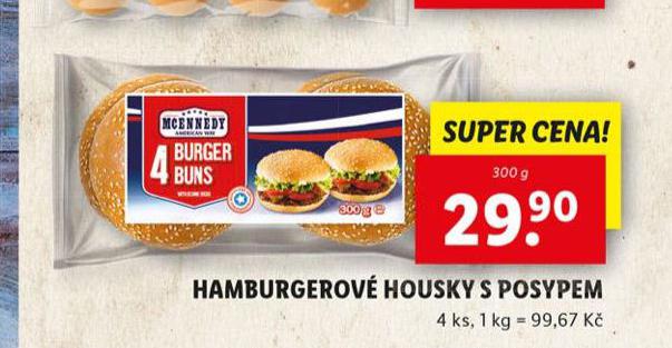 HAMBURGEROV HOUSKY S POSYPEM