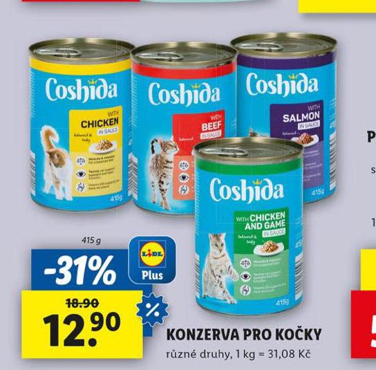 COSHIDA KONZERVA PRO KOKY