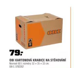 KARTONOV KRABICE NA STHOVN