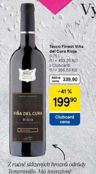 TESCO FINEST VIA DEL CURA RIOJA