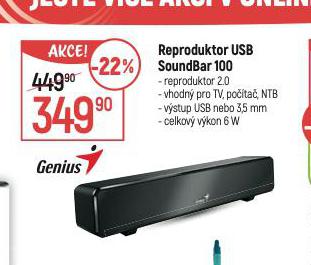 REPRODUKTOR USB SOUNDBAR 100