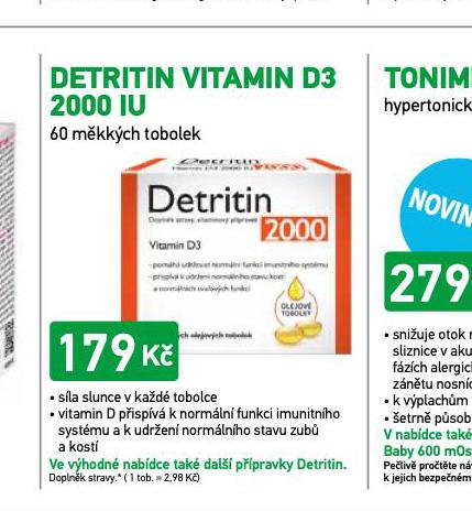 DETRITIN VITAMIN D3 2000 IU