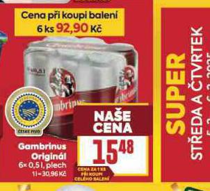 PIVO GAMBRINUS ORIGINL