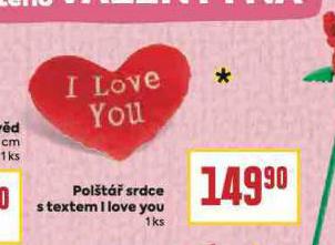 POLT SRDCE S TEXTEM I LOVE YOU