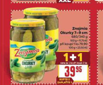 ZNOJMIA OKURKY 7-9 CM