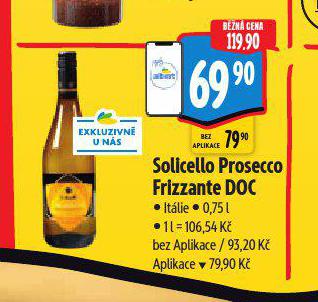 SOLICELLO PROSECCO FRIZZANTE DOC