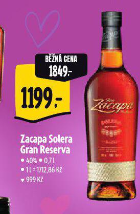 ZACAPA SOLERA GRAN RESERVA