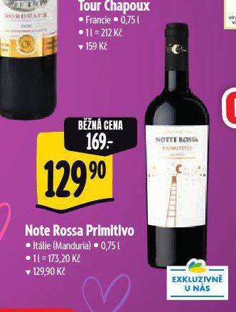 NOTE ROSSA PRIMITIVO