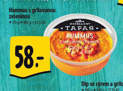 HUMMUS S GRILOVANOU ZELENINOU