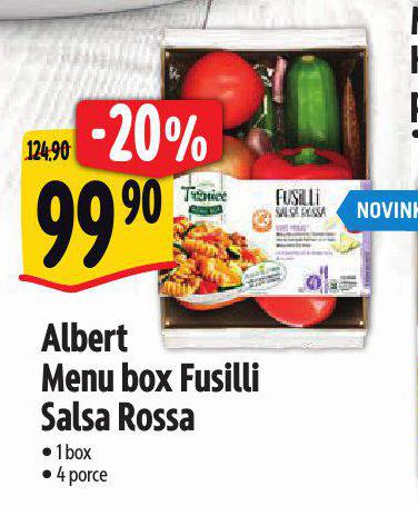 MENU BOX FUSILLI SALSA ROSSA