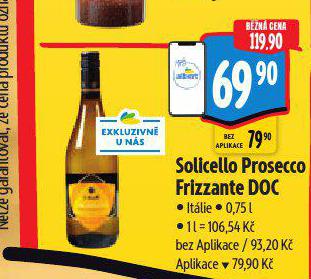 SOLICELLO PROSECCO FRIZZANTE DOC