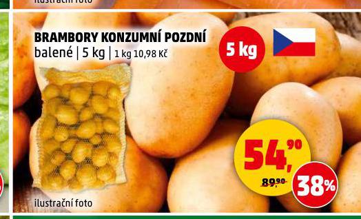 BRAMBORY KONZUMN POZDN