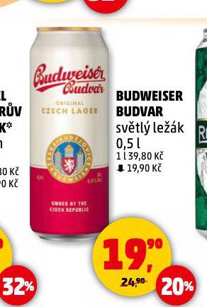 PIVO BUDWEISER BUDVAR