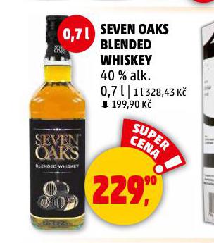 SEVEN OAKS BLENDED WHISKEY