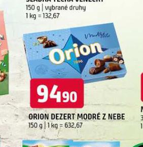 ORION DEZERT MODR Z NEBE