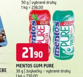 MENTOS GUM PURE