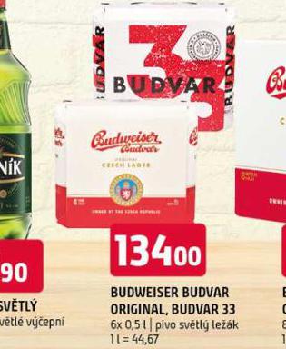 PIVO BUDVAR 33