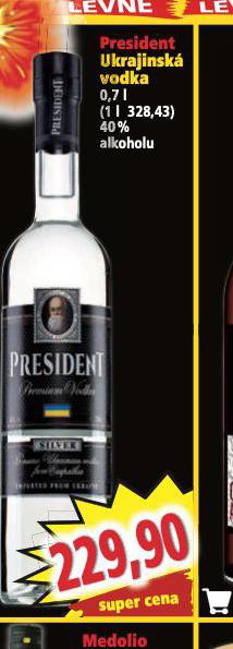 PRESIDENT UKRAJINSK VODKA