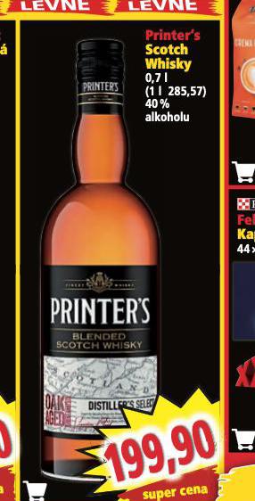 PRINTERS SCOTCH WHISKY