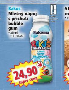 BAKUS MLN NPOJ S PCHUT BUBBLE GUM