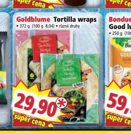 GOLDBLUME TORTILLA WRAPS