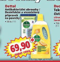 DETTOL DESINFKN A VCEELOV PPRAVEK NA POVRCHY