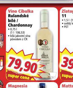 VNO CIBULKA CHARDONNAY