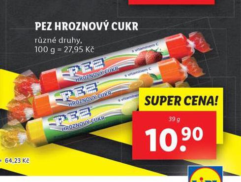 PEZ HROZNOV CUKR