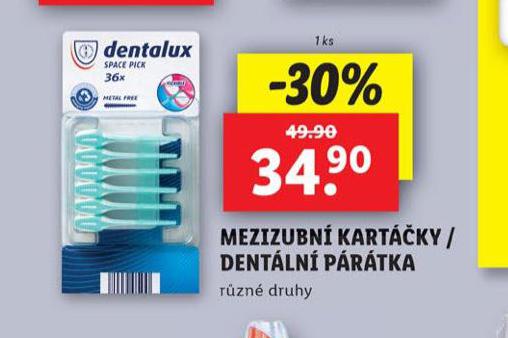 DENTALUX MEZIZUBN KARTKY / DENTLN PRTKA