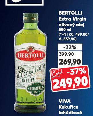 BERTOLLI EXTRA VIRGIN OLIVOV OLEJ