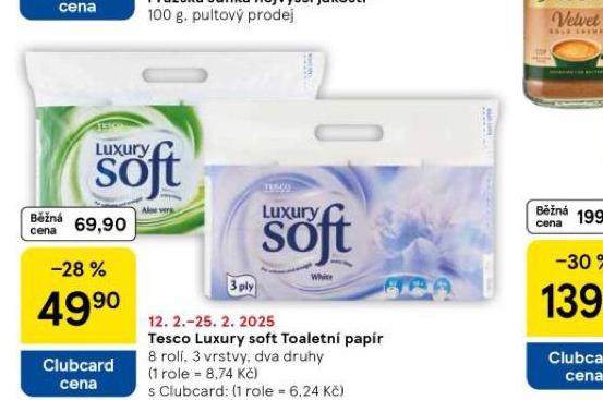 TESCO LUXURY TOALETN PAPR