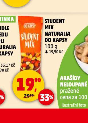 STUDENT MIX NATURALIA DO KAPSY