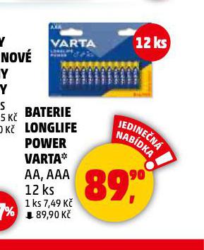 BATERIE LONGLIFE POWER VARTA